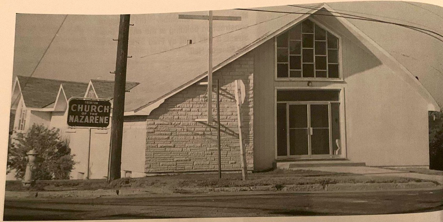 old photograph of Trenton Church of the Nazarene